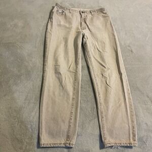 Vintage Lee Jeans Women 18 Medium Beige Bootcut 80/90s‎ Western Outdoors (34x30)